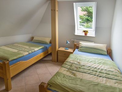 Schlafzimmer mit 2 Einzelbetten, Ferienwohng. H.H. Ingwersen