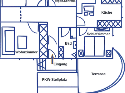 Grundriss Ferienwohnung