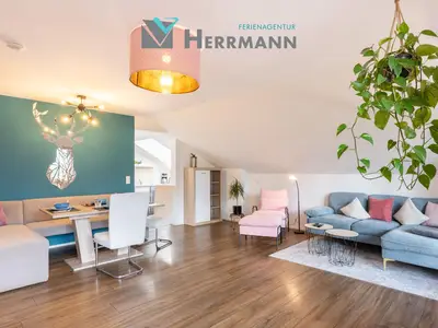 Küche, Essbereich, Wohnzimmer