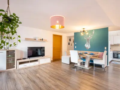 Küche, Essbereich, Wohnzimmer