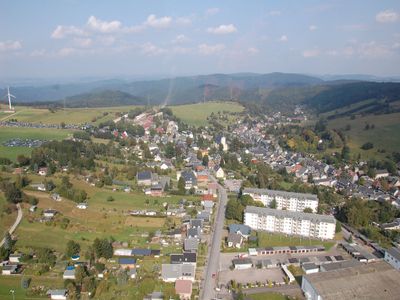 Luftansicht auf Oberweißbach