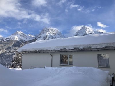 Blick aus dem Schlafzimmer im OG