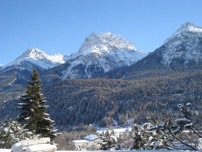 Aussicht Balkon Winter Süd