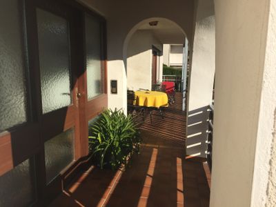 Entrance door and terrace
