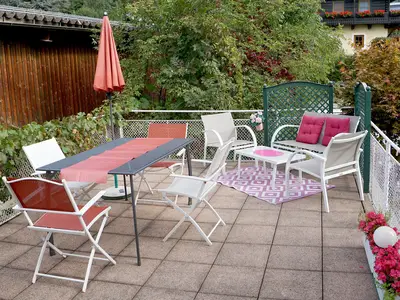 Terrasse Ferienwohnung Nostalgie