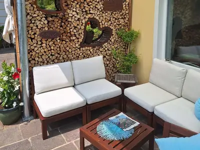 Herzerlwand auf der Terrasse