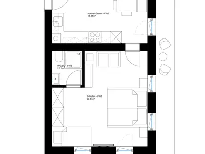 Grundriss Ferienwohnung 6