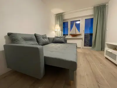 Schlafcouch ausklappbar auf 1,40x2mtr.