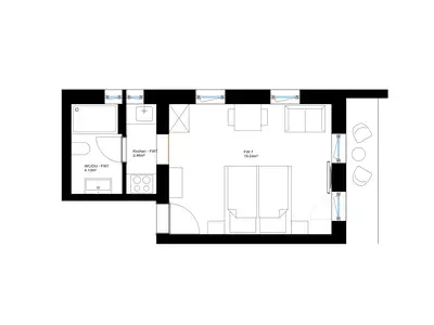 Grundriss Ferienwohnung 7