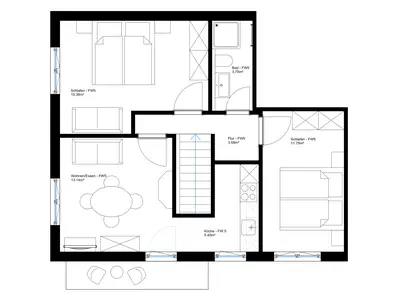 Grundriss Ferienwohnung 5