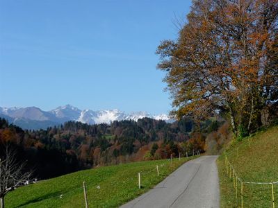 Ferienhaus Terlischa Aussicht gegen Westen