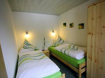 Schlafzimmer mit 2 Einzelbetten