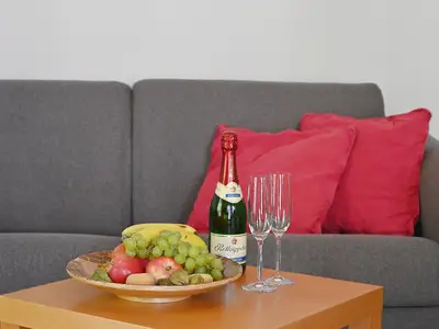 Wohnbereich. Wohnung 7
