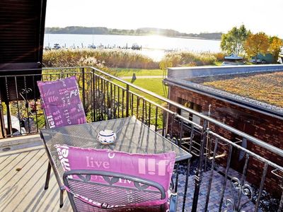 Blick vom Balkon auf den Selliner See