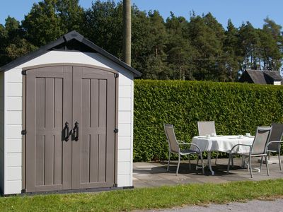 Terrasse bei der Ferienwohnung Ruh in Senden