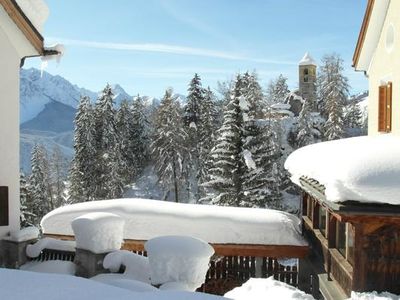 Blick aus Wohnzimmer talwärts