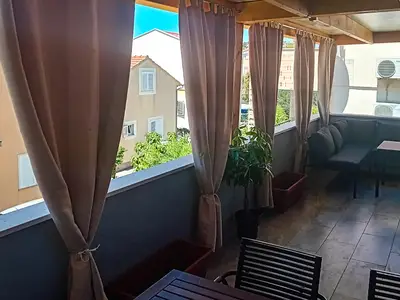 outside