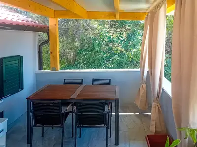outside