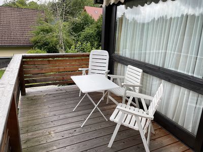 Balkon der Ferienwohnung Zirbelweg