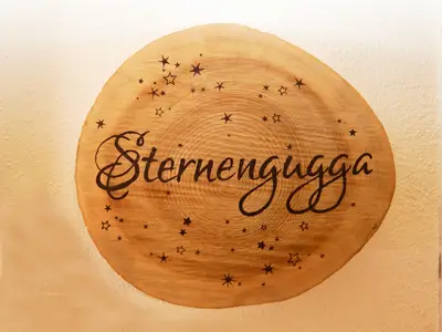 Eingangsschild Appartement "Sternengugga"