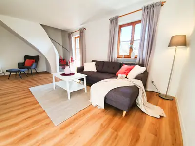 Ferienwohnung Hammer - Alpenblick - Wohnzimmer