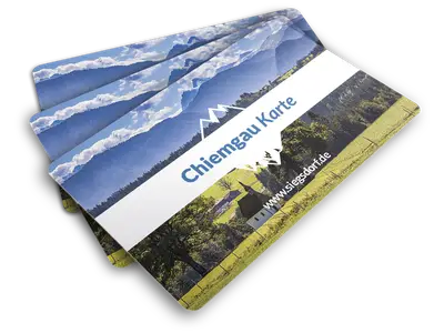 Chiemgau Karte Flyer