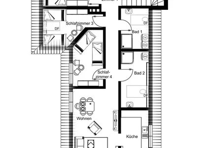 Ferienwohnung für 7 Personen (120 m²) in Siek 1/10