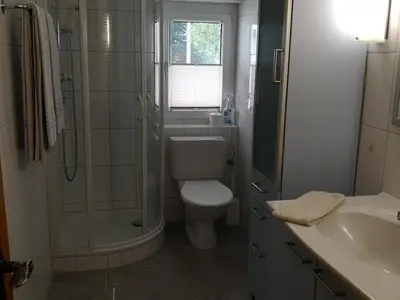modernes Badzimmer mit Dusche