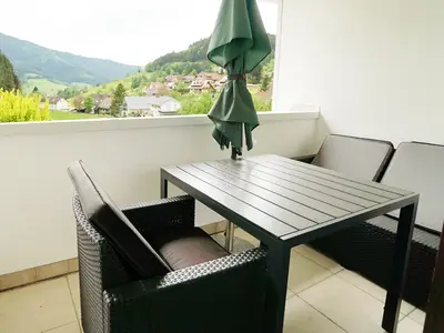 überdachter Balkon