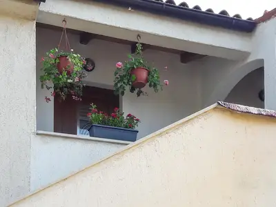 outside