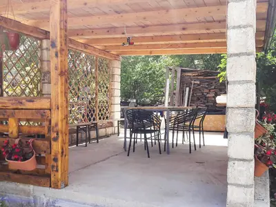 outside