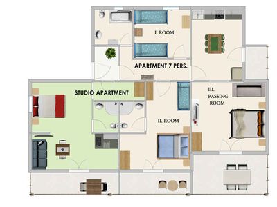 Ferienwohnung für 2 Personen (20 m²) in Slatine 4/10