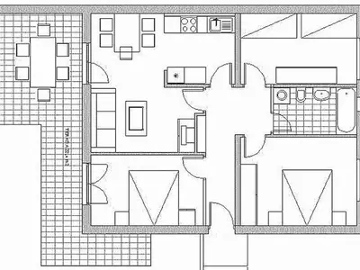 Ferienwohnung für 6 Personen (76 m²) in Slatine 9/10