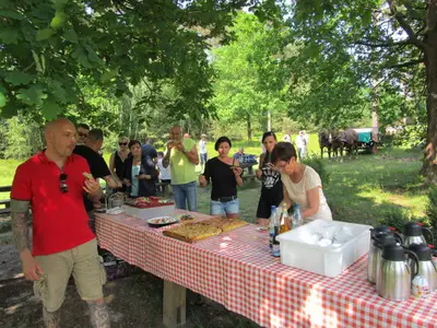 Picknick im Gelände
