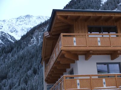 Haus Simone im Winter nordseitig