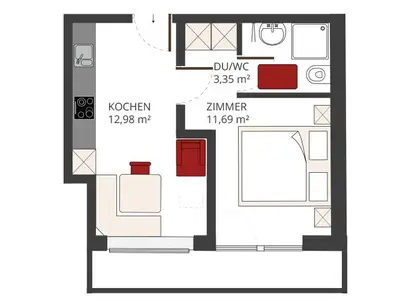 Appartement 3 - Skizze