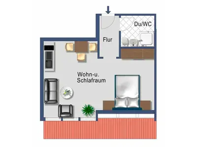 Ferienwohnung für 3 Personen (32 m²) in Soltendieck 9/10