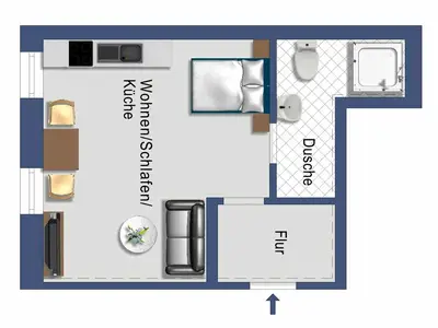 Ferienwohnung für 2 Personen (27 m²) in Soltendieck 8/10
