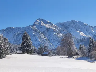 Hindelanger Berge Schneelandschaft
