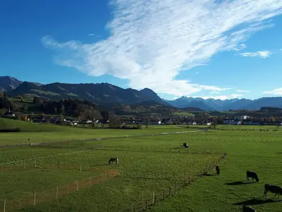 Blick vom Balkon