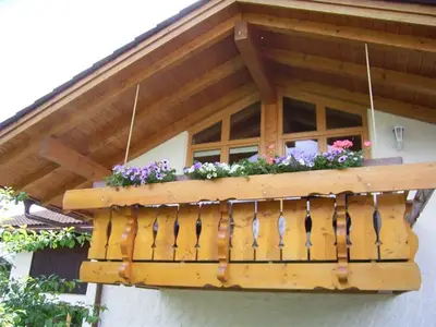Balkon der Ferienwohnung im 1. Stock Ostseite