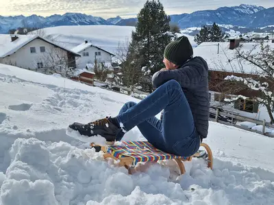 Den ersten Schnee genießen