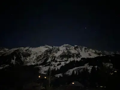 Aussicht Winternacht