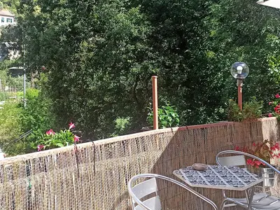 outside