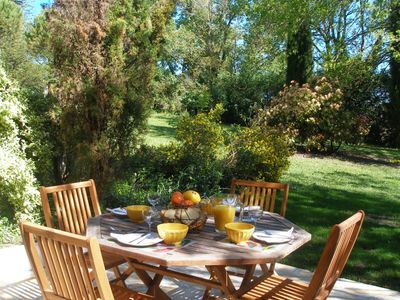 . terrasse gîte Tournesol