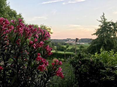 Blick vom Balkon Ferienhaus Eitel