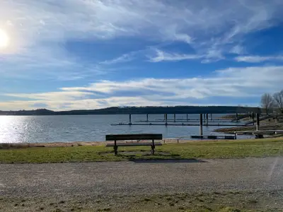 Brombachsee im Winter