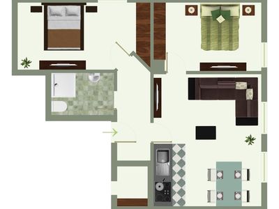 Ferienwohnung für 4 Personen (50 m²) in Spiekeroog 10/10