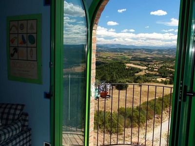 Blick vom Balkon