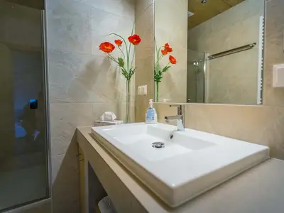 Badezimmer Abendsonne